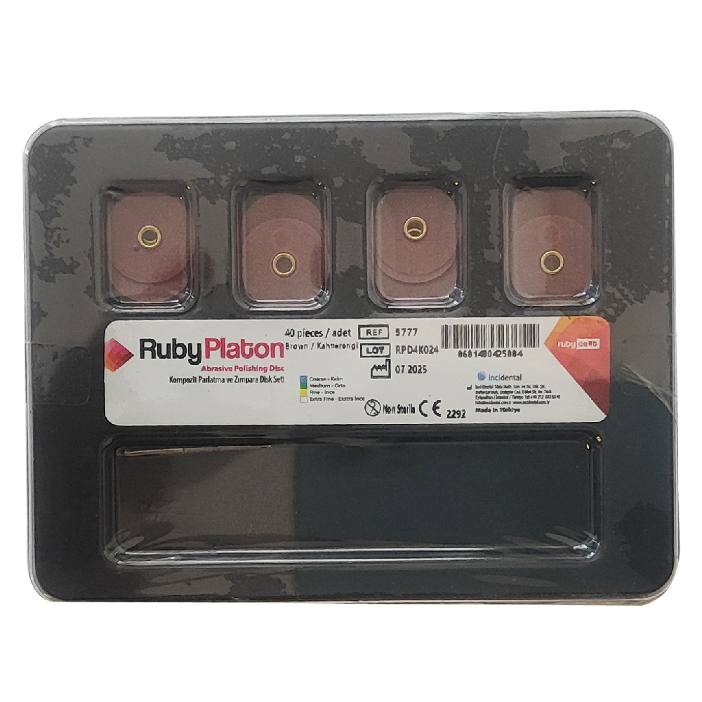 Ruby Polishing Disc 14mm_Extra Coarse Brown 40pc-01